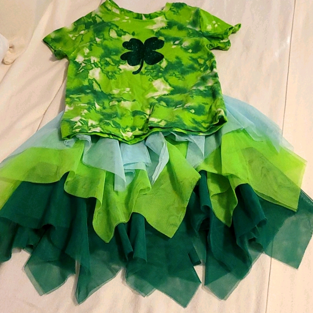 St patricks day skirt set